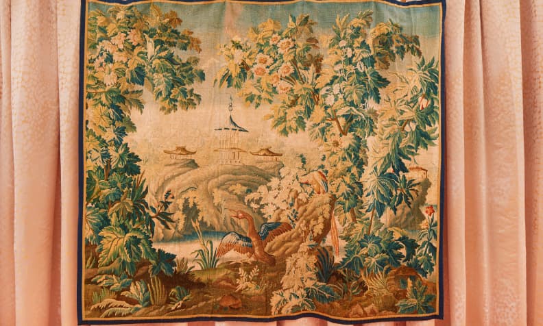 路易十五翠绿挂毯